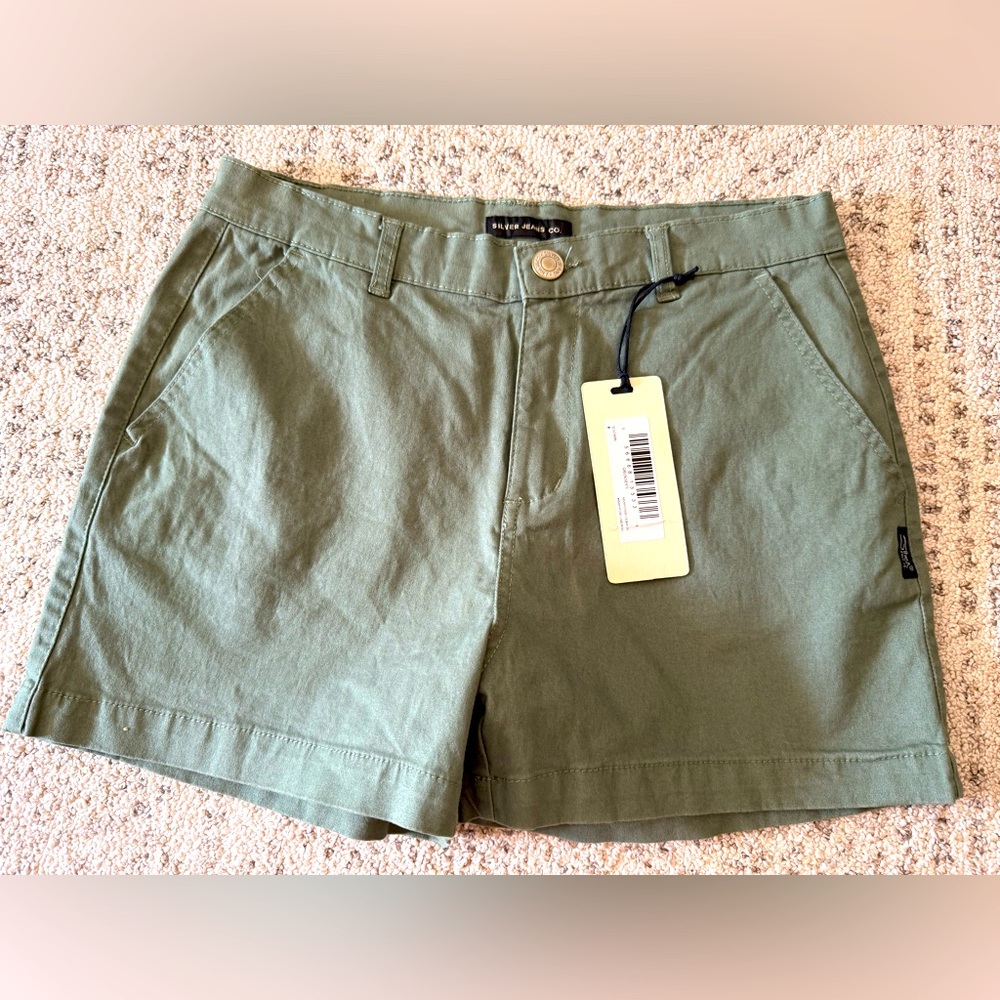 NWT Silver Green Shorts